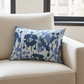 Wild Chumash Blue Brown Geometric Luxury Outdoor/Indoor Throw Pillow