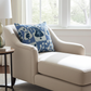 Wild Chumash Blue Brown Geometric Luxury Outdoor/Indoor Throw Pillow