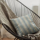 Garden Tassel Blue Stripes Luxury Outdoor/Indoor Throw Pillow