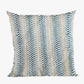 Garden Tassel Blue Stripes Luxury Outdoor/Indoor Throw Pillow