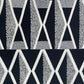 Onyx Way Gray Geometric Luxury Outdoor/Indoor Throw Pillow