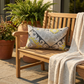 Isabis Plush Brown Ikat Luxury Outdoor/Indoor Throw Pillow