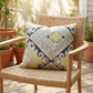 Isabis Plush Brown Ikat Luxury Outdoor/Indoor Throw Pillow