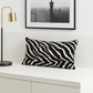 Raven Palm Black Geometric Luxury Outdoor/Indoor Throw Pillow