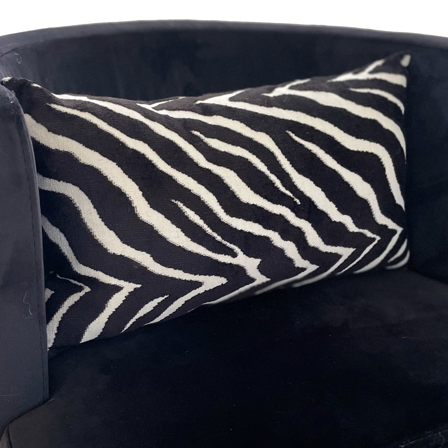 Raven Palm Black Geometric Luxury Outdoor/Indoor Throw Pillow