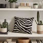 Raven Palm Black Geometric Luxury Outdoor/Indoor Throw Pillow