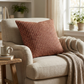Cherry Tassel Orange Stripes Luxury Outdoor/Indoor Throw Pillow