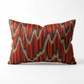 Ellipse Purple Olive and Red Handmade Luxury Pillow