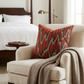 Ellipse Purple Olive and Red Handmade Luxury Pillow