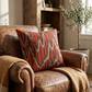Ellipse Purple Olive and Red Handmade Luxury Pillow