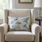 Elyssa Navy Brown and Cream Handmade Luxury Pillow