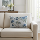 Elyssa Navy Brown and Cream Handmade Luxury Pillow