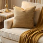Forest Meadow Taupe Handmade Luxury Pillow