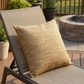 Forest Meadow Taupe Handmade Luxury Pillow