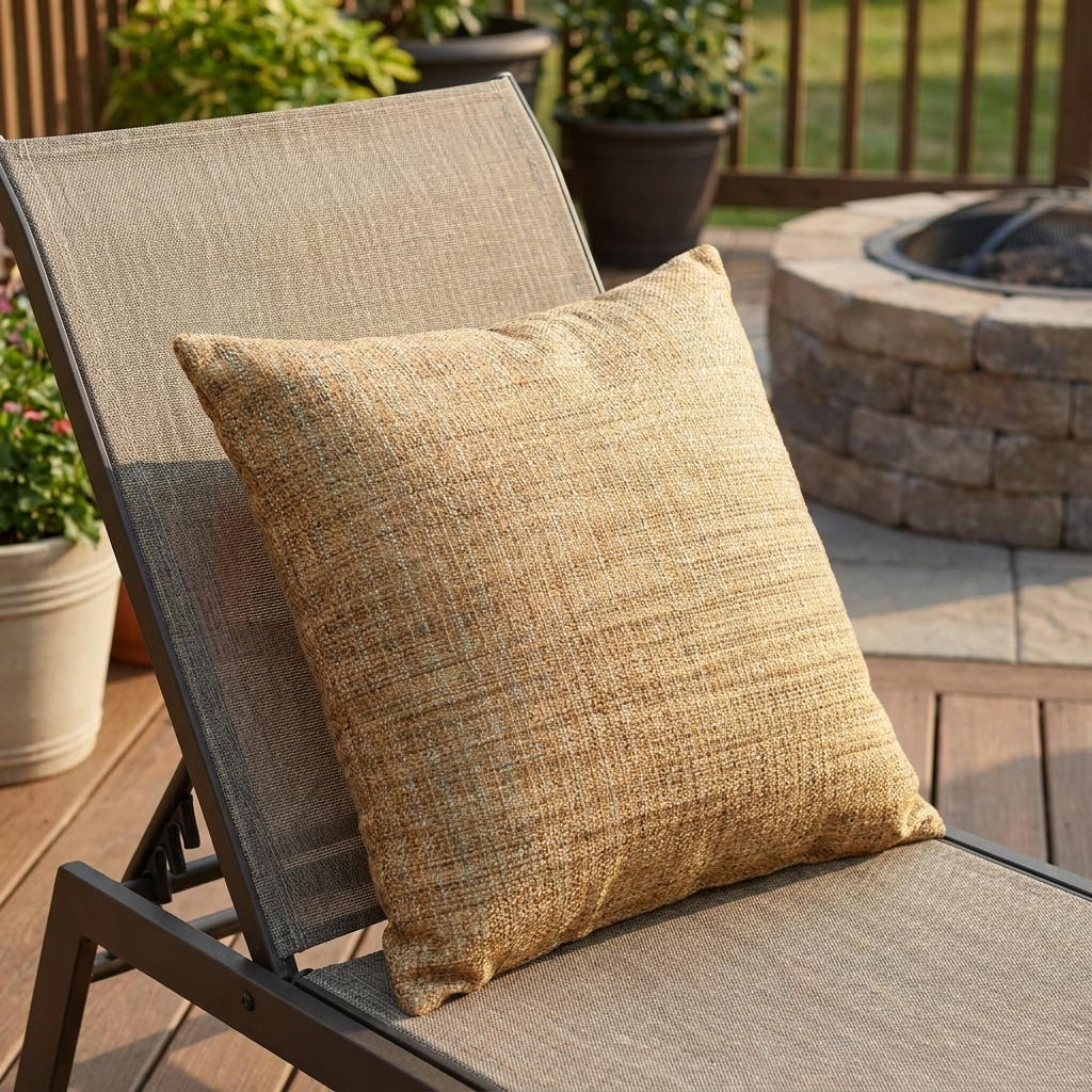 Forest Meadow Taupe Handmade Luxury Pillow