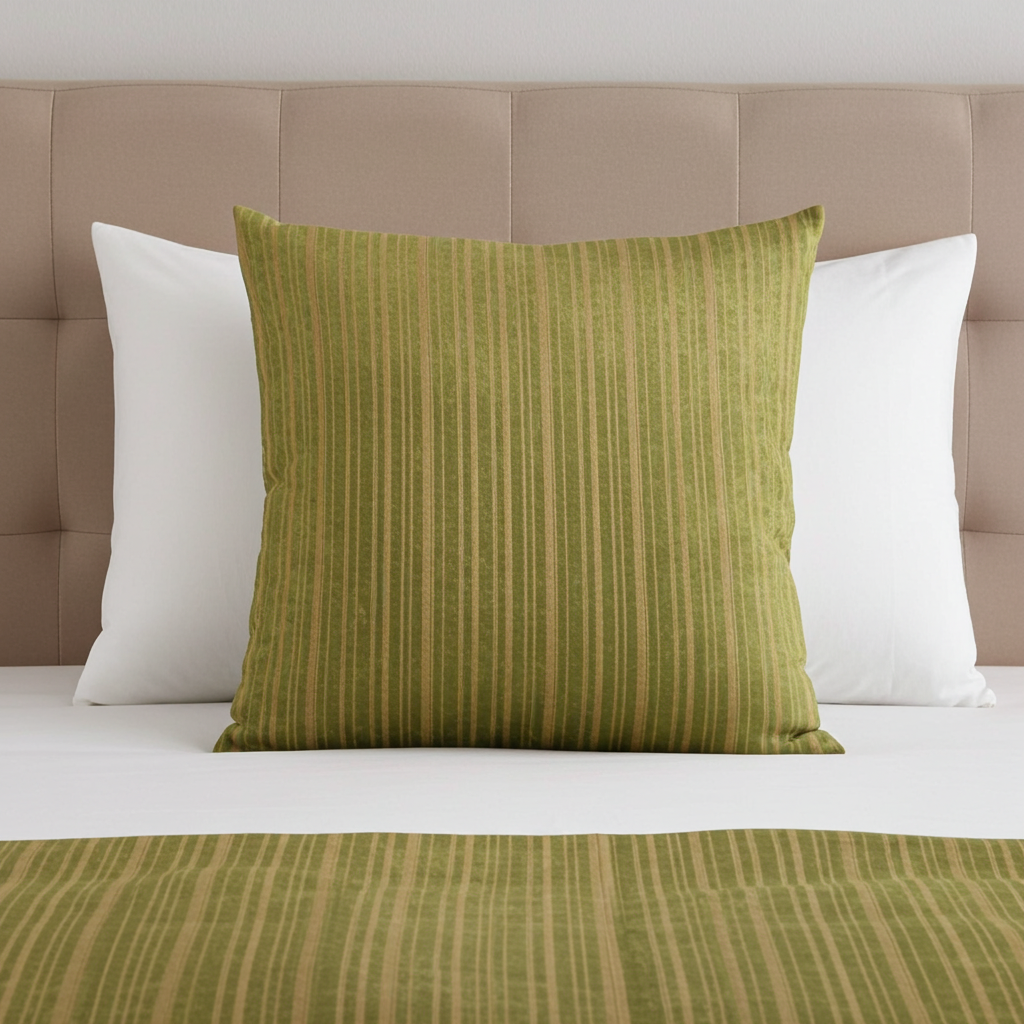 Wild Sage Green Gray and Cream Handmade Luxury Pillow