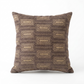 Argyle Square Espresso Handmade Luxury Pillow