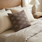 Argyle Square Espresso Handmade Luxury Pillow