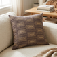 Argyle Square Espresso Handmade Luxury Pillow