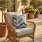 Tierra Monte Plaid Navy Blue and Gray Handmade Luxury Pillow