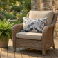 Tierra Monte Plaid Navy Blue and Gray Handmade Luxury Pillow