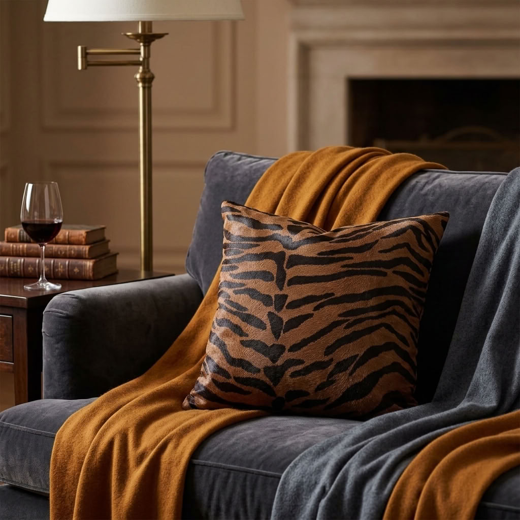 Tangerine Bliss Orange Handmade Luxury Pillow