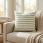 Swan Creek Cream and Gold Handmade Luxury Pillow