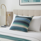 South Shore Dark Blue Olive Green and Cream Handmade Luxury Pillow