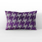 Velvet Plum Magenta and Taupe Handmade Luxury Pillow