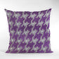 Velvet Plum Magenta and Taupe Handmade Luxury Pillow