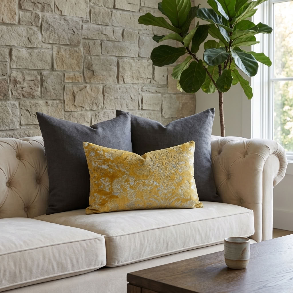 Venetian Gold Handmade Luxury Pillow