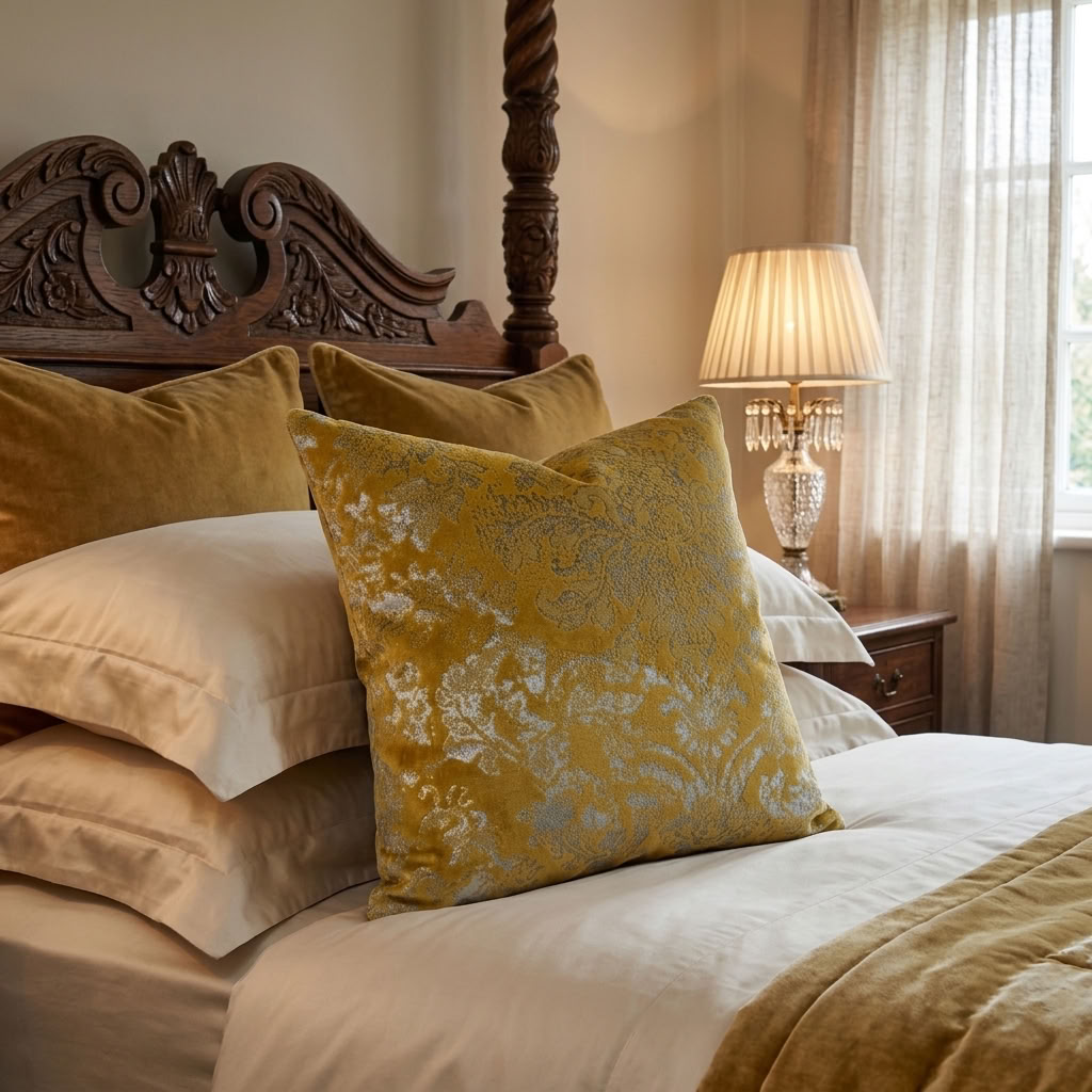 Venetian Gold Handmade Luxury Pillow