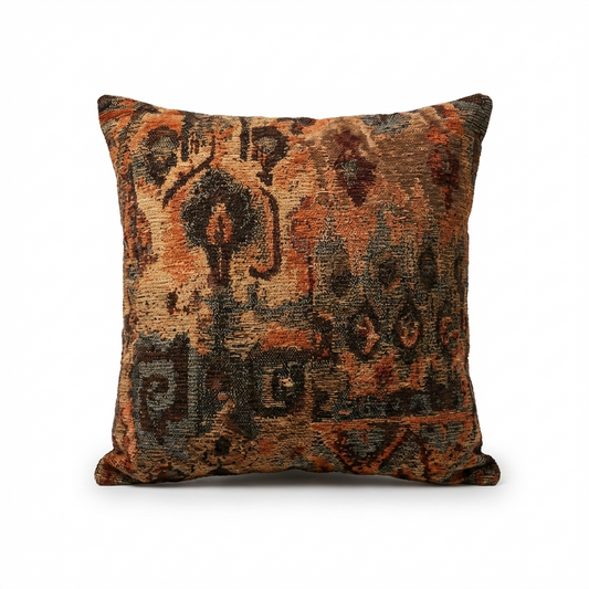 Sonoma Canyon Magenta Coral and Blue Handmade Luxury Pillow