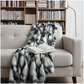 Tibet Faux Fox Handmade Luxury Throw