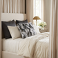 Plutus Ivory,Gray Ivory Rabbit Fur Animal Faux Fur Luxury Throw Pillow