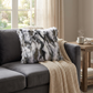 Plutus Ivory,Gray Ivory Rabbit Fur Animal Faux Fur Luxury Throw Pillow