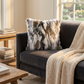 Plutus Ivory,Gray Ivory Rabbit Fur Animal Faux Fur Luxury Throw Pillow