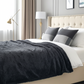 Black Mink Faux Fur Luxury Throw