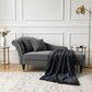 Black Mink Faux Fur Luxury Throw