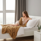 Beige Tissavel Mink Faux Fur Handmade Luxury Throw