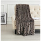 Gunmetal Gray Tones Tissavel Faux Fur Luxury Throw