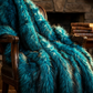 Plush Azure Jean Handmade Luxury Faux Fur Throw