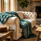 Plush ChiChi Feather Handmade Luxury Faux Fur Throw