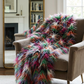 Fanciful Boho Plush Handmade Luxury Faux Fur Throw