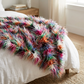 Fanciful Boho Plush Handmade Luxury Faux Fur Throw