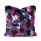Plutus Green, Purple, Blue Northern Lights Animal Faux Fur Luxury Throw Pillow