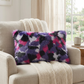 Plutus Green, Purple, Blue Northern Lights Animal Faux Fur Luxury Throw Pillow