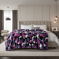 Plutus Purple Pink Fureal Faux Fur Luxury Throw Blanket