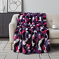Plutus Purple Pink Fureal Faux Fur Luxury Throw Blanket