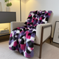 Plutus Purple Pink Fureal Faux Fur Luxury Throw Blanket